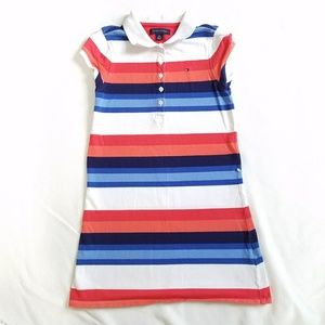 Tommy Hilfiger Girl's Striped Dress, Small (6/7)